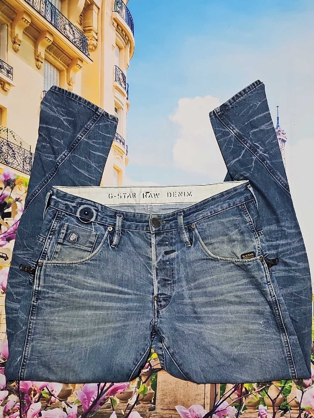 G-Star Raw Denim Tapered Jeans Size 34x32
